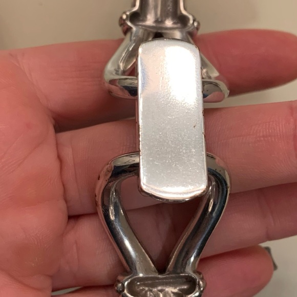 BRIGHTON Cable Chunky Heavy Silver Bracelet - Picture 5 of 8